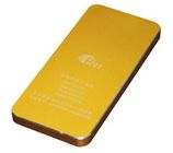 الأصفر العالمية المحمولة USB قوة البنك 4000mAh البطارية المزدوجة مع CE / روش / لجنة الاتصالات الفدرالية المعتمدة