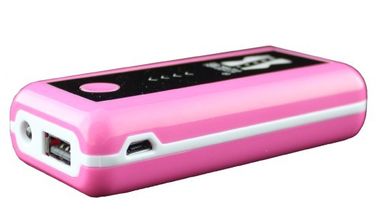 مصغرة العالمي المحمولة قوة البنك الوردي USB للحصول على اي فون / سامسونج