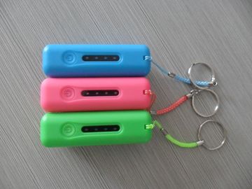 2600mAh لUSB المحمولة قوة البنك مع الصمام الخفيفة، الأحمر / الوردي / أخضر