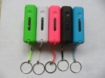 2600mAh لUSB المحمولة قوة البنك مع الصمام الخفيفة، الأحمر / الوردي / أخضر