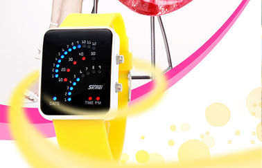 أسود 12/24 ساعة led Digital wristwatch سبيكة حالة لمراهق