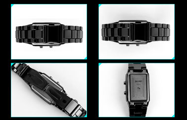 Unisex 3D led صنع وفقا لطلب الزّبون ساعة أسود سبيكة Digital wristwatch
