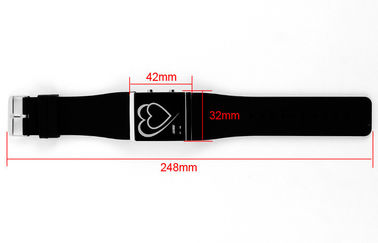 led Digital wristwatch قلب أسلوب زوج el backlight مرآة ساعة