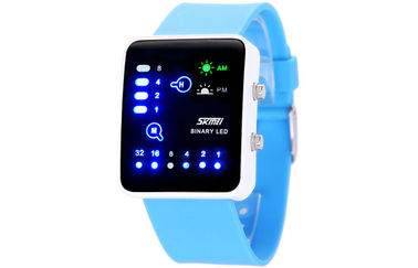 قرنفليّ سليكوون led Digital wristwatch el backlight ساعة ثنائيّ مزدوج