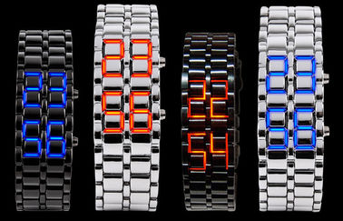 Skmei رجل حديد Samurai حمّم بركانيّة led ساعة, led Digital wristwatch