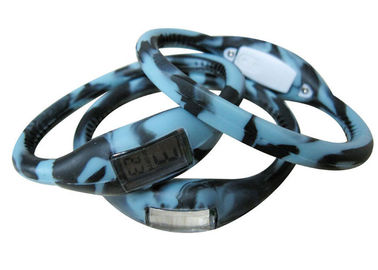 سليكوون مزيج يقود Digital wristwatch صنع وفقا لطلب الزّبون رياضة مع علامة تجاريّة, سوار نطاق